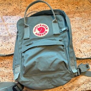 Mini Teal Fjallraven Kanken Backpack